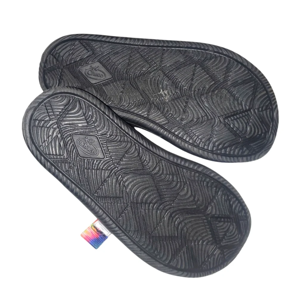 🔥CHACO Chillo Rainbow Tie Dye Strappy Slide-on Sandals Kids-Juniors SZ 1 Unisex